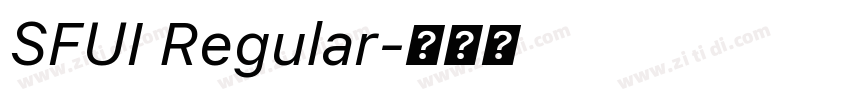 SFUI Regular字体转换